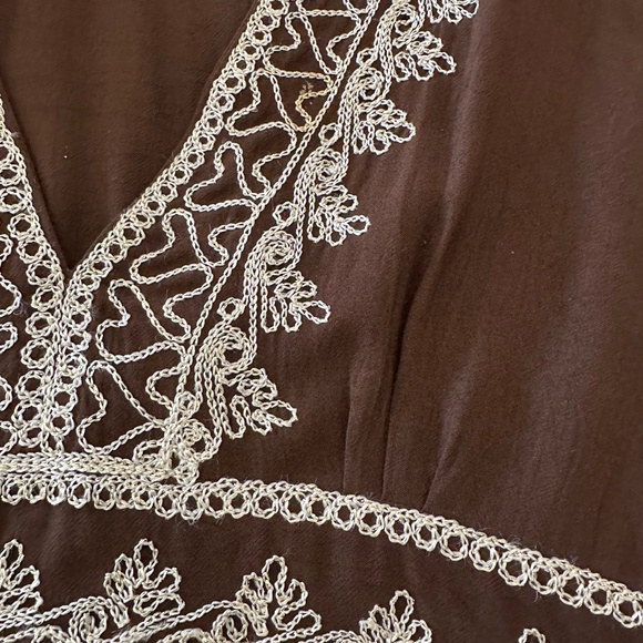 CALYPSO CHRISTIANE CELLE EMBROIDERED MINI DRESS -S - Picture 2 of 5